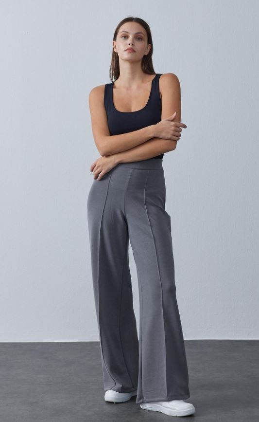 Palazzo Trousers Premium Dark grey 