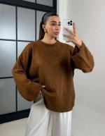 Pull marron overseized Pinterest trend