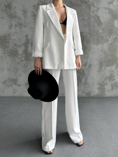 Costume blazer oversized Blanc