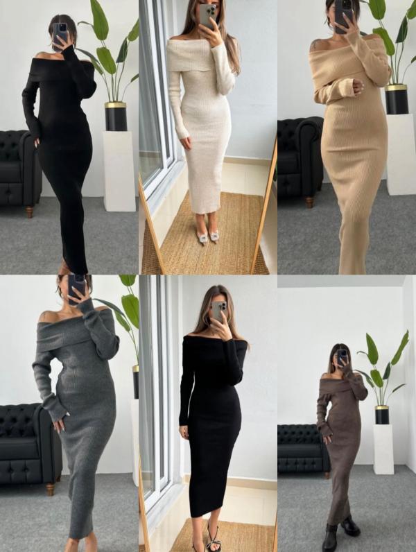 Robe moulante  cotelé 