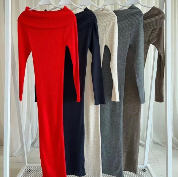 Robe moulante  cotelé 