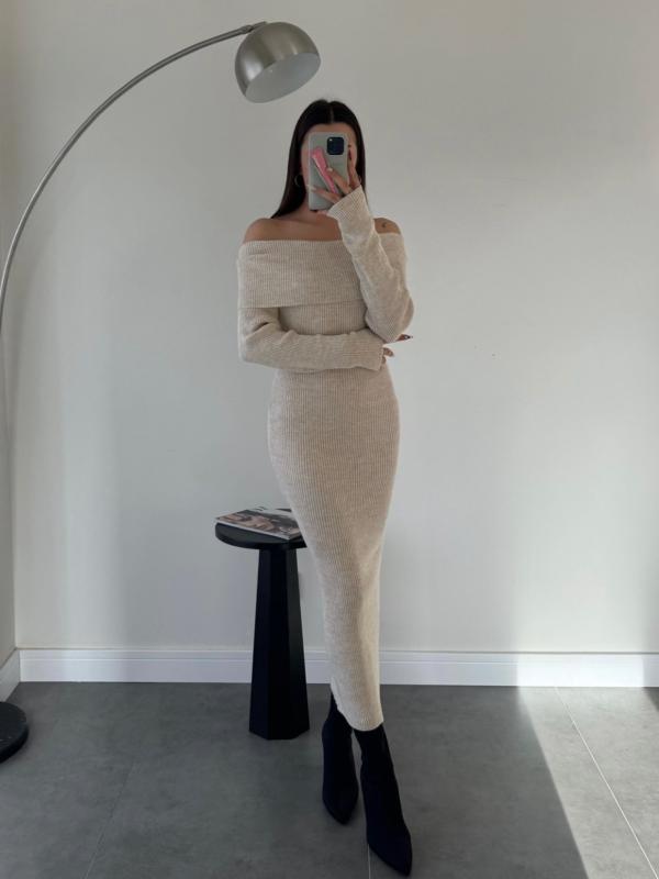 Robe moulante  cotelé 