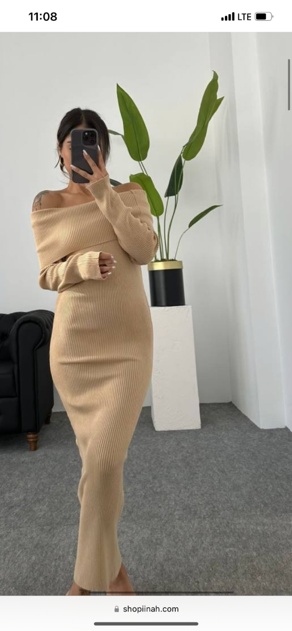 Robe moulante  cotelé 