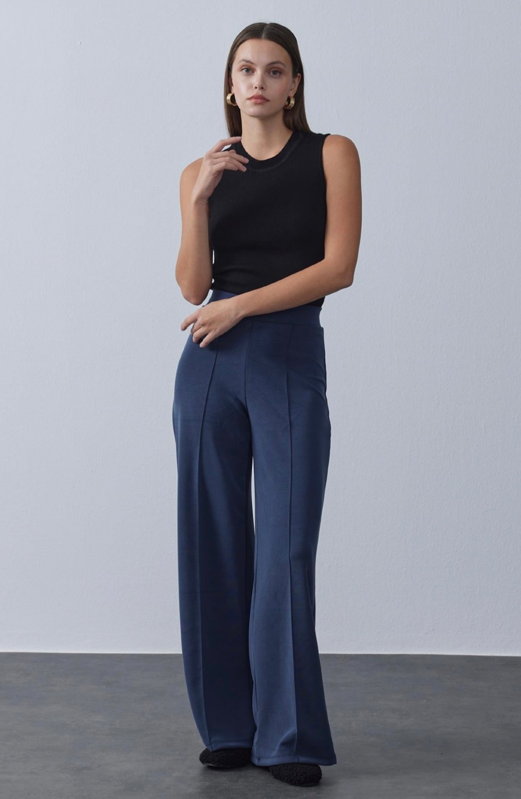 Palazzo Trousers Premium dark blue  