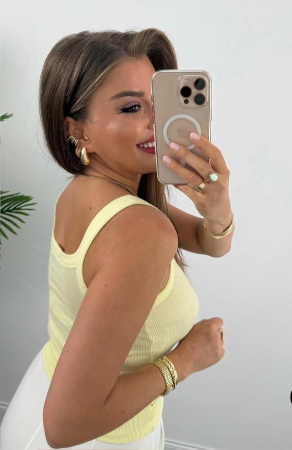 Crop Top Décolleté Basique 