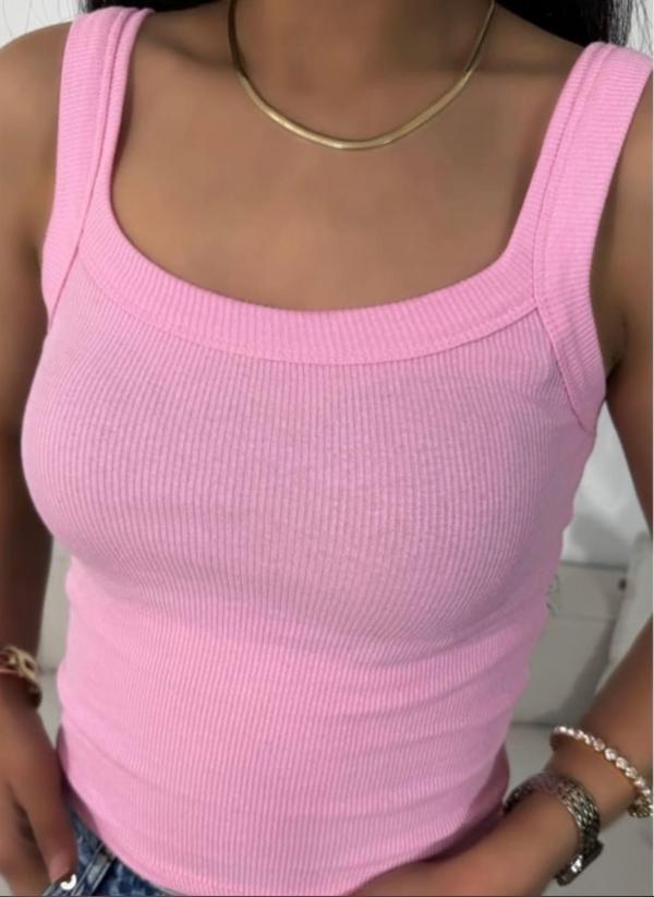 Crop Top Décolleté Basique 