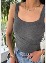 Crop Top Décolleté Basique 