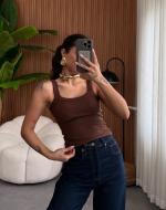 Crop Top Décolleté Basique 
