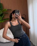 Crop Top Décolleté Basique 