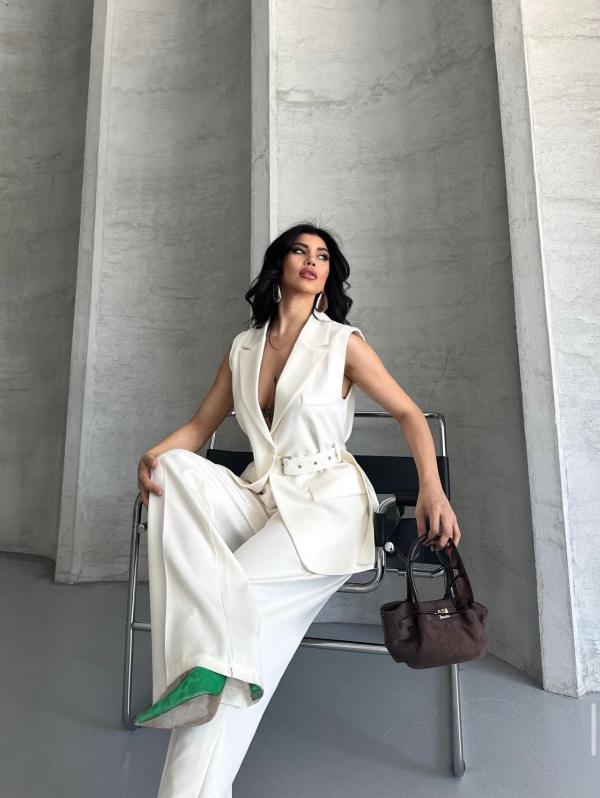 Costume Gilet Blanc femmes 
