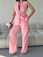 Costume Gilet rose clair femmes