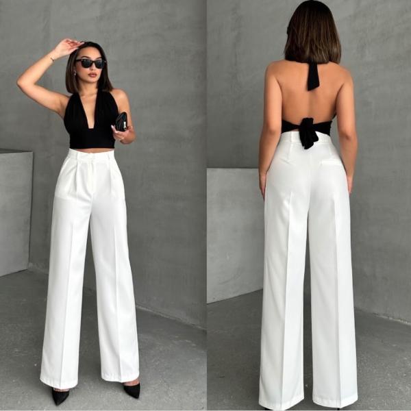 Pantalon palazzo Blanc