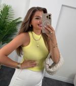 Crop Top Jaune  Zara 
