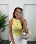 Crop Top Jaune  Zara 