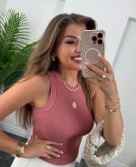 Crop Top bois de rose Zara   