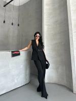 Costume Gilet  pantalon palazzo femmes   