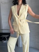Costume Gilet  pantalon palazzo femmes   