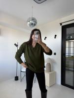 Pull en Laine V overzised Pinterest style