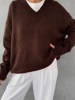 Pull en Laine V overzised Pinterest style