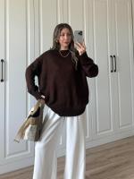 Pull en Laine long overzised Pinterest style