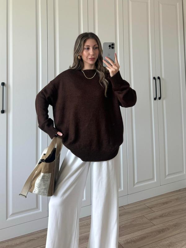 Pull en Laine long overzised Pinterest style