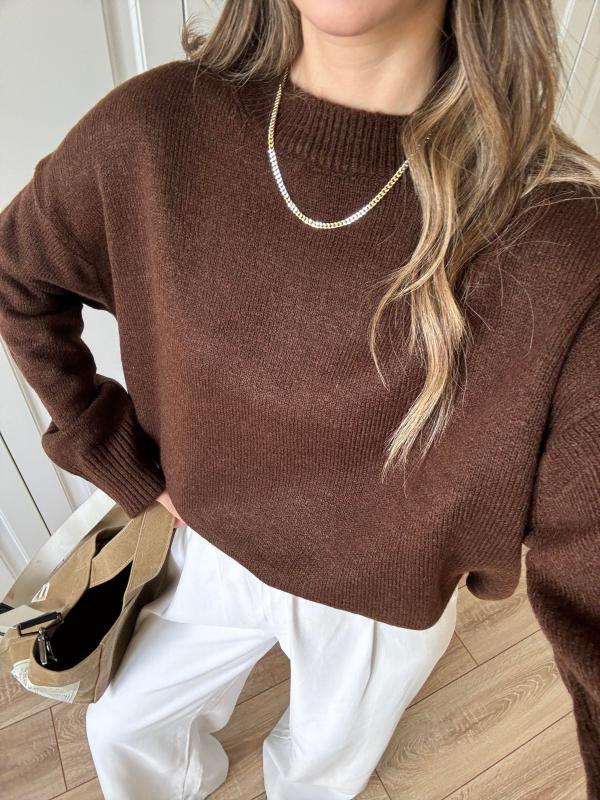 Pull en Laine long overzised Pinterest style