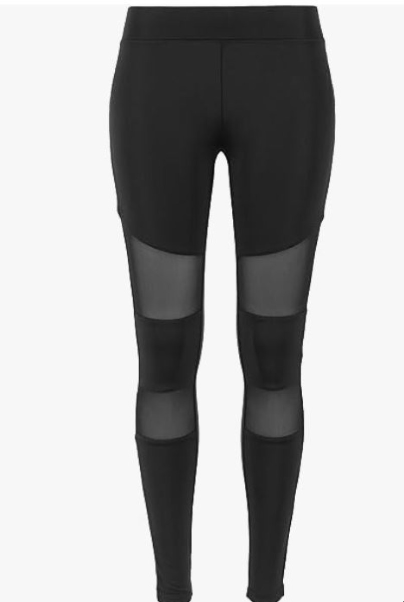 Leggings Noir a Bandes transparentes