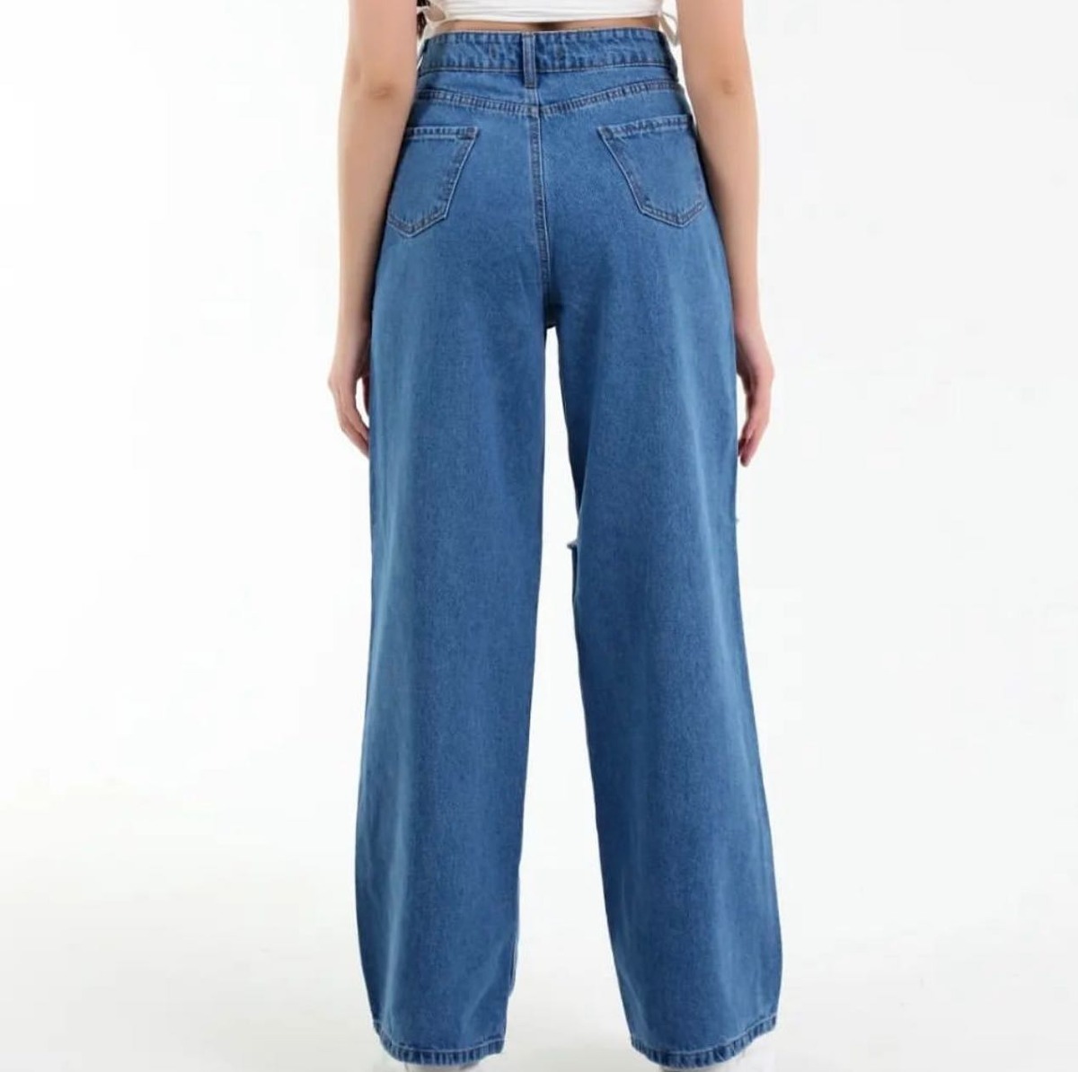 Pantalon  Denim Jeans baggy Déchiré