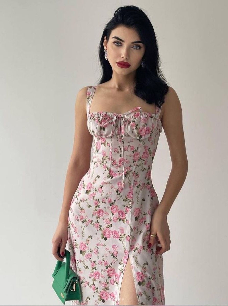  Robe Floral Midi 