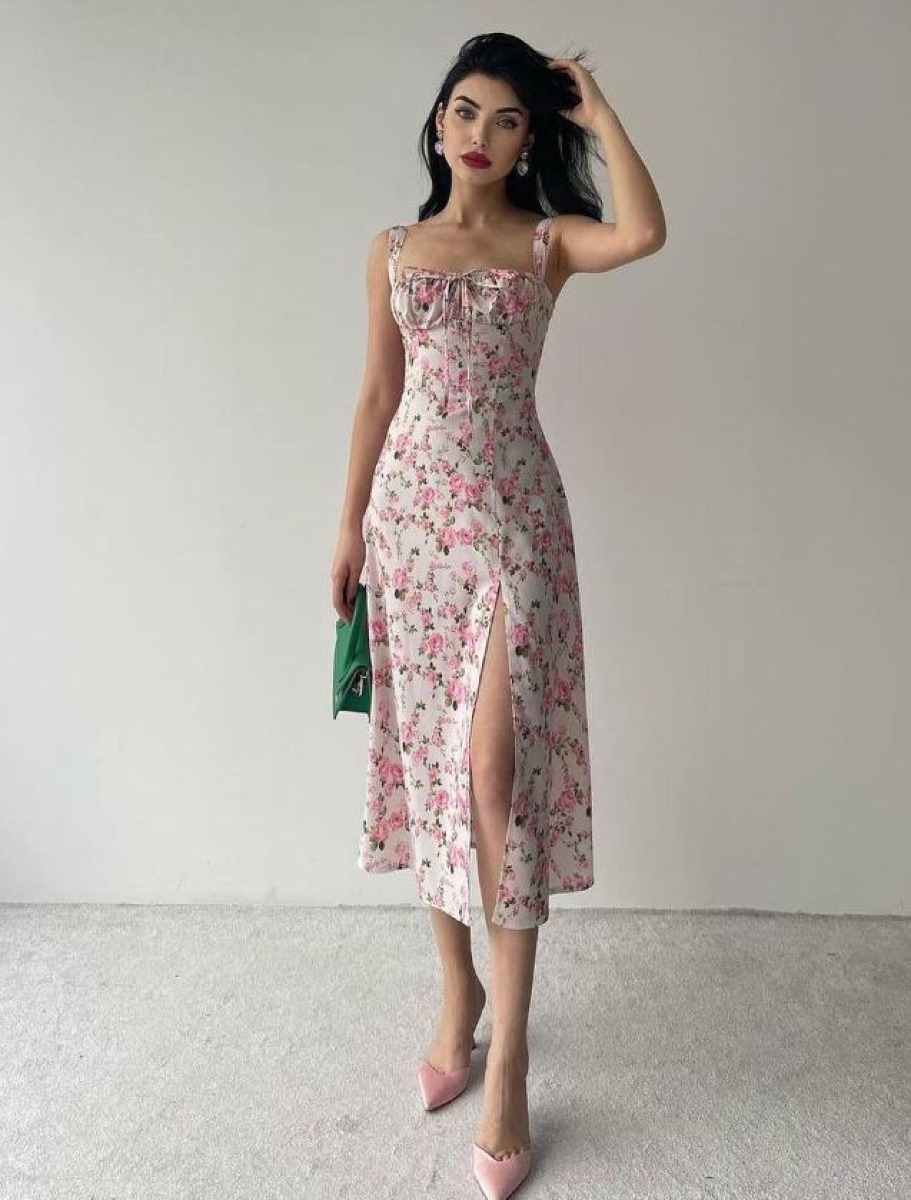  Robe Floral Midi 