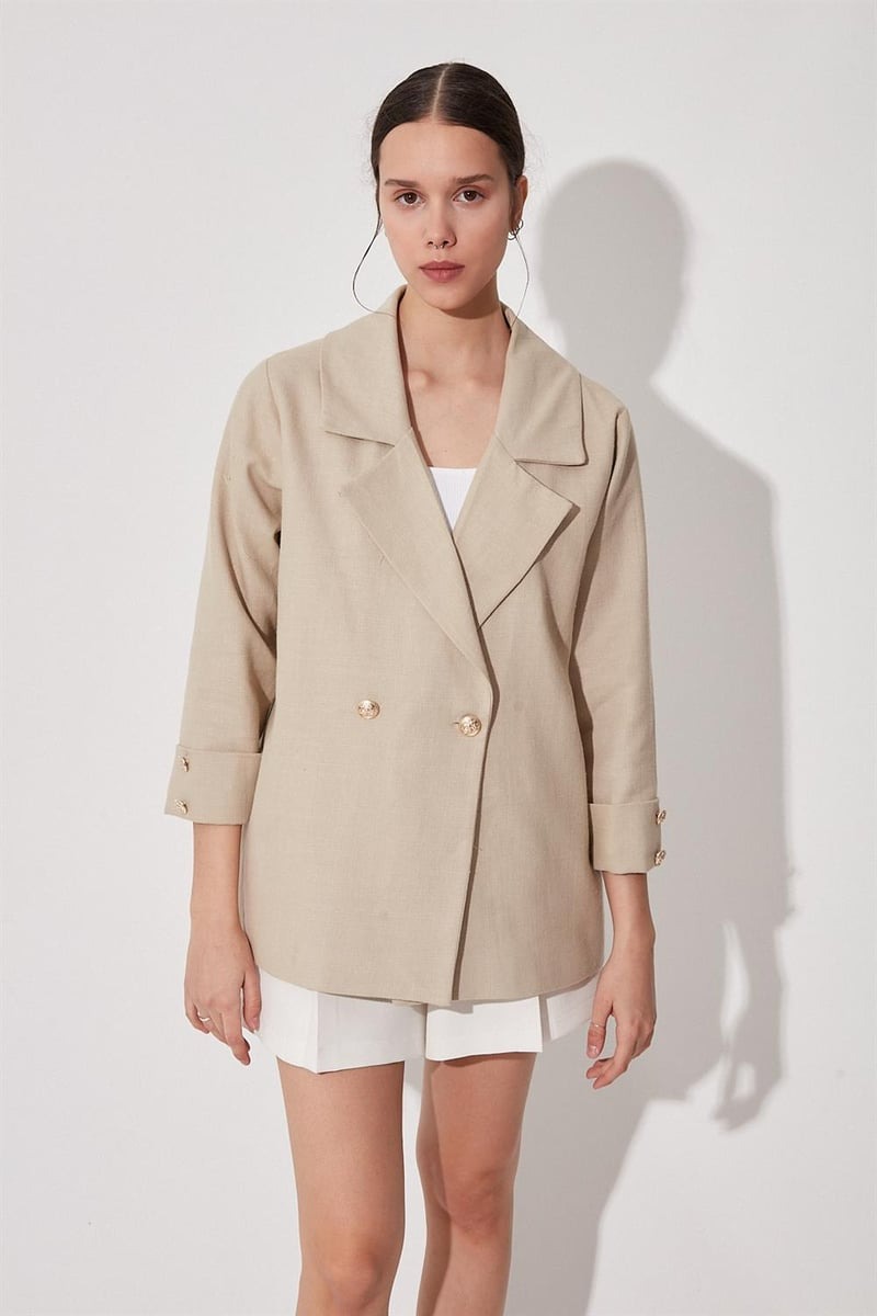 Oversized Beige  Blazer 