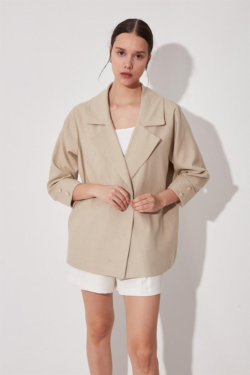 Oversized Beige  Blazer 