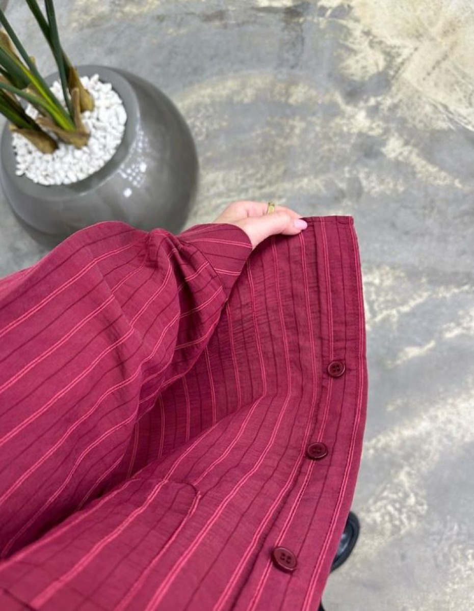 Oversized Tensal Bordeaux  tunique 