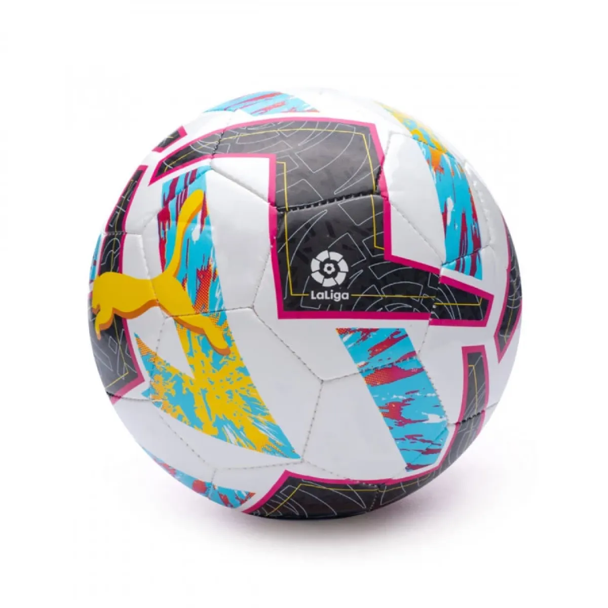 PUMA Ballon La Liga Accelerate HYB - Blanc/Violet/Turquoise