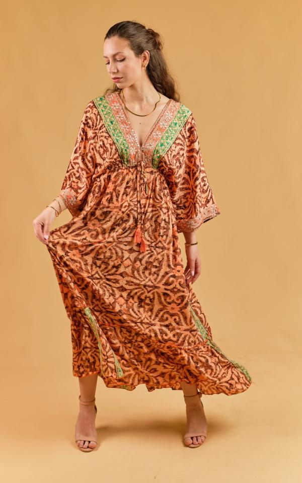 Robe gipsy orange