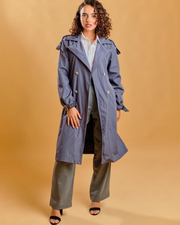 Trench Bleu gris 