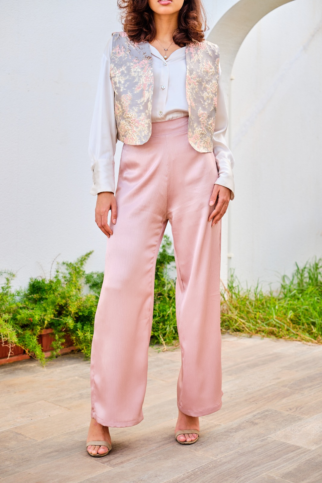 Pantalon carré rose gold