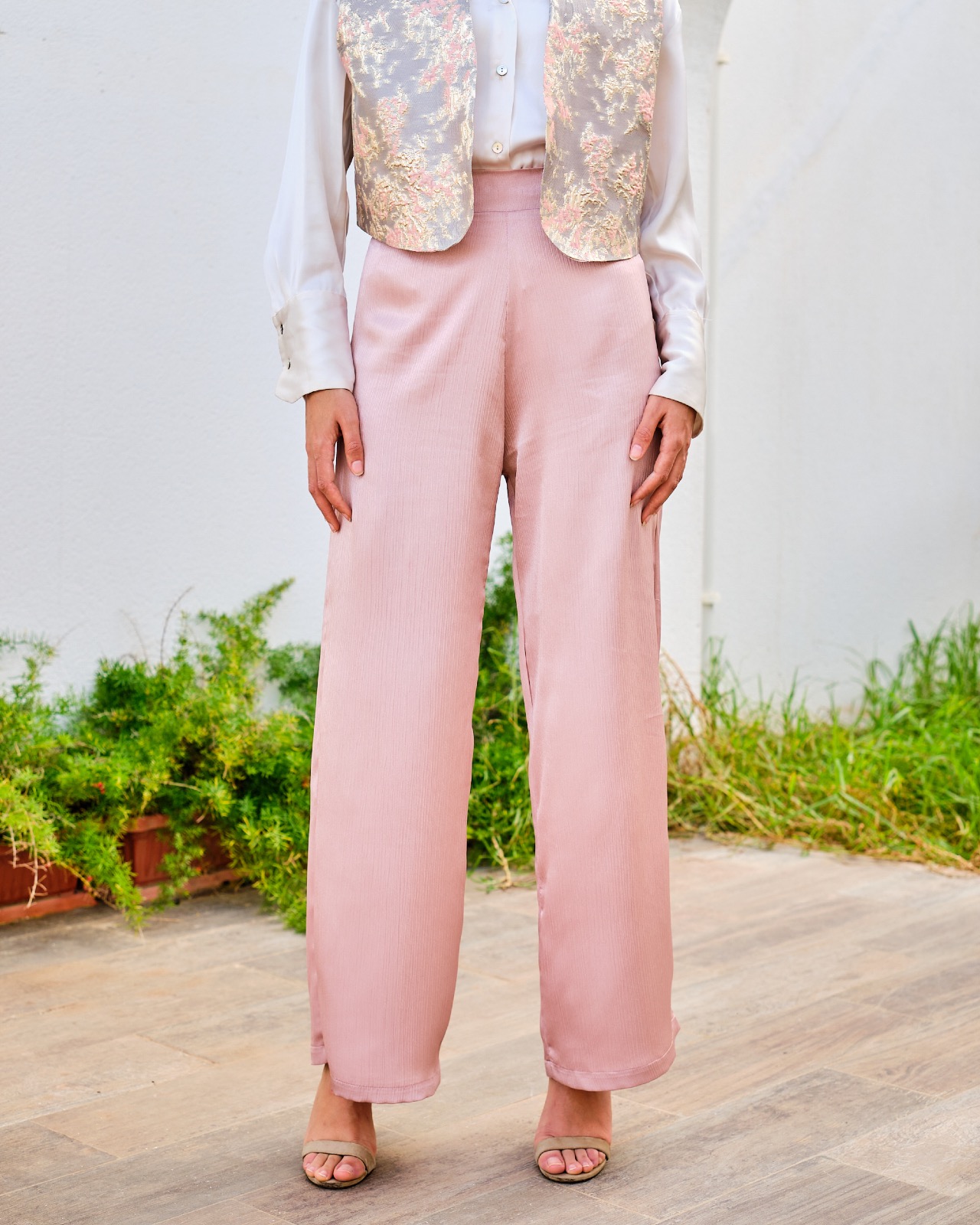 Pantalon carré rose gold