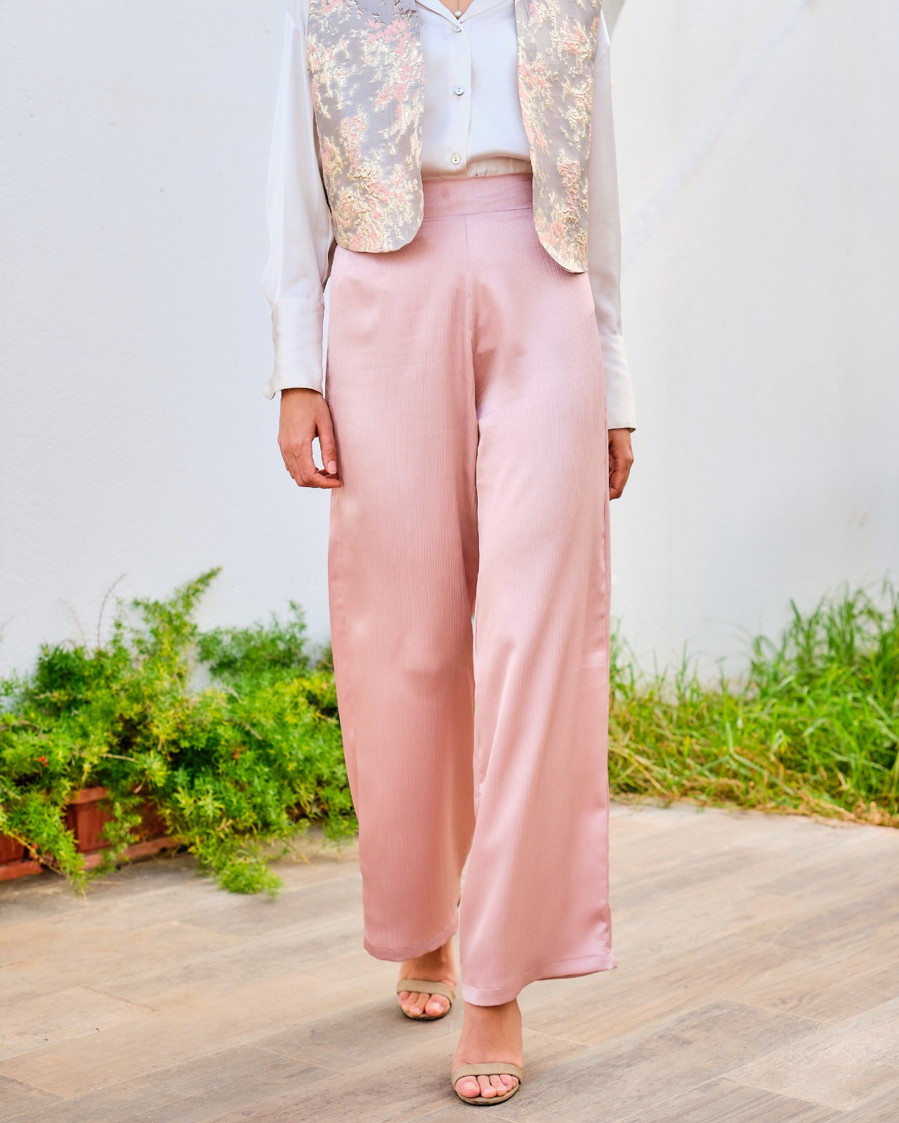 Pantalon carré rose gold