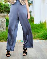 Pantalon carré Gris acier 