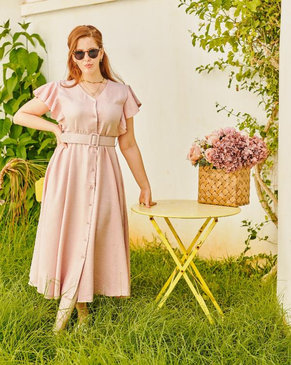 Robe Rose poudrée 