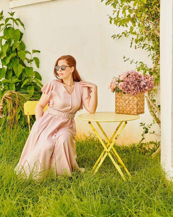 Robe Rose poudrée 