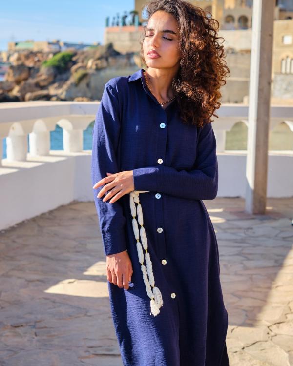 Robe midi Lunaria Dark blue 