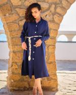Robe midi Lunaria Dark blue 