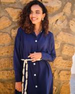 Robe midi Lunaria Dark blue 