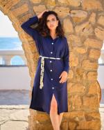 Robe midi Lunaria Dark blue 