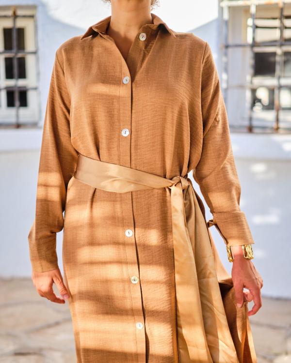 Robe midi Lunaria Sable 