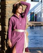 Robe midi Lunaria Mauve 