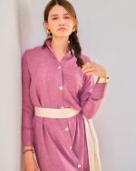 Robe midi Lunaria Mauve 