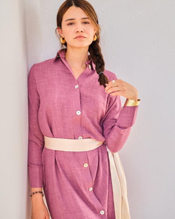 Robe midi Lunaria Mauve 